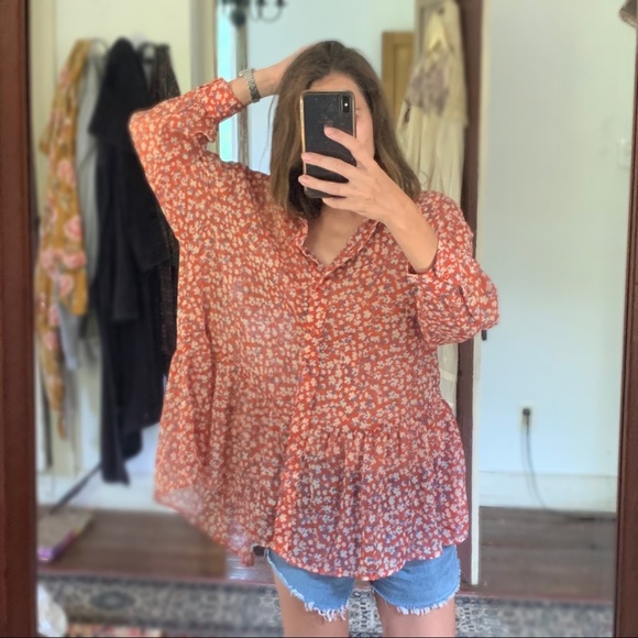 chiffon tunic blouse